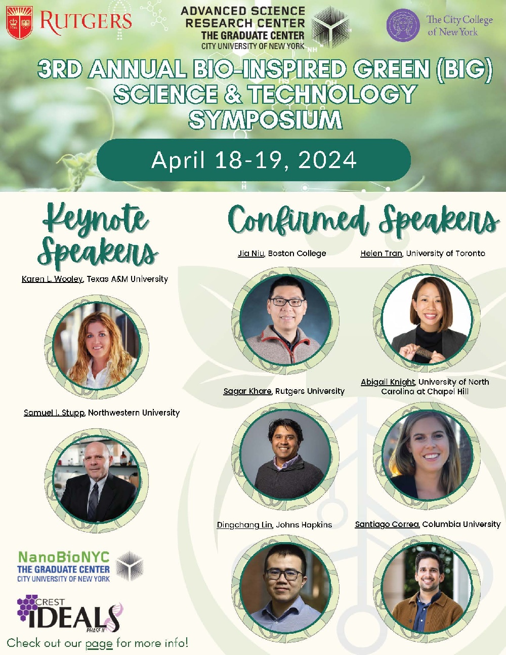 Bio-Inspired and Green (BIG) Science and Technology Symposium
