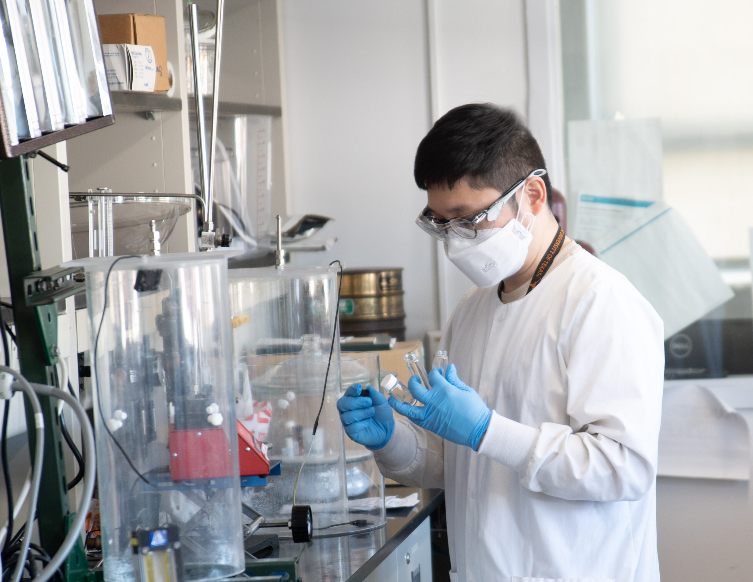 Researcher in lab